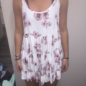 Floral white dress